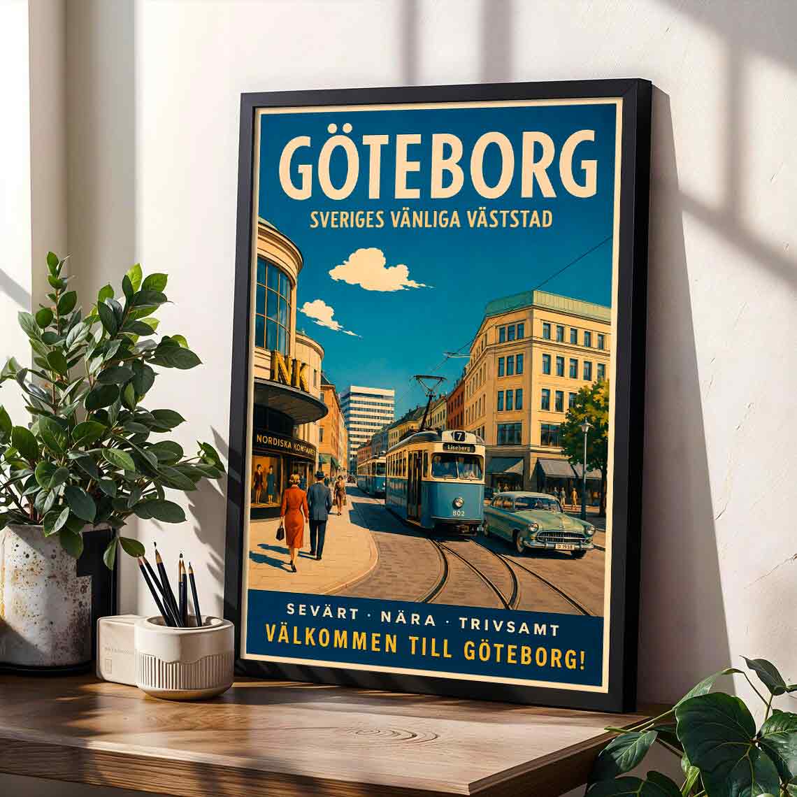 Juliste matkailu Göteborg LÖ 50×75 70x105aaa