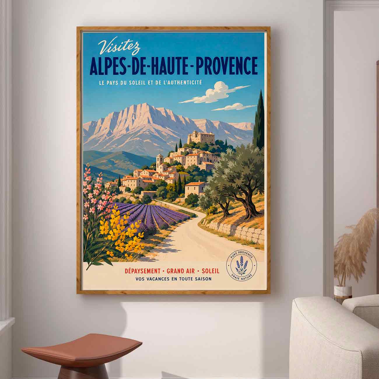 Juliste matkailu Haute Provence 1 LÖ 40×55 50x70aaaa