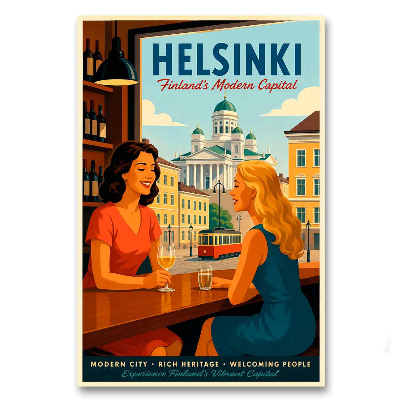Juliste matkailu Helsinki 2 LÖ 50x75a