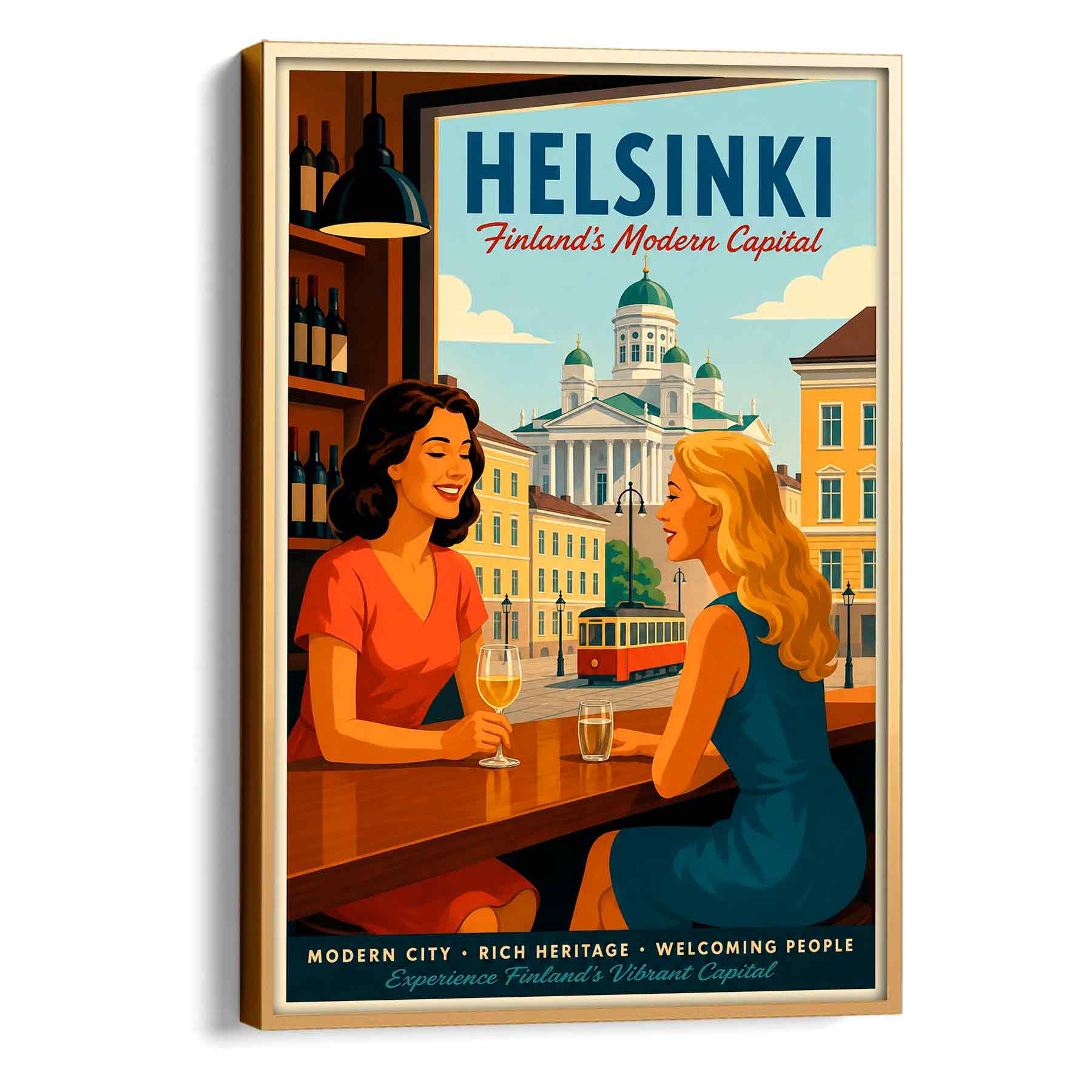 Juliste matkailu Helsinki 2 LÖ 50x75aa