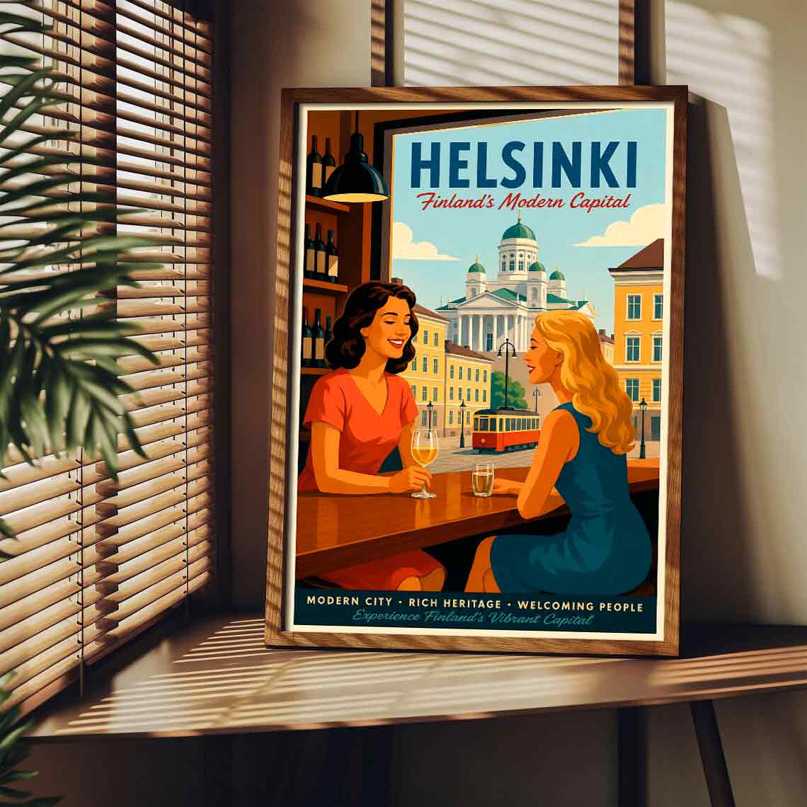 Juliste matkailu Helsinki 2 LÖ 50x75aaa