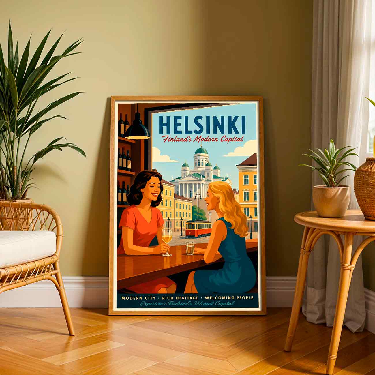 Juliste matkailu Helsinki 2 LÖ 50x75aaaa