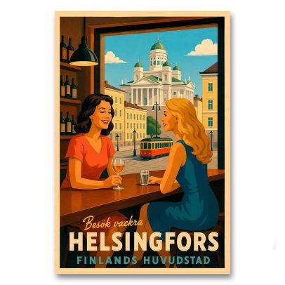 Juliste Besök vackra Helsingfors