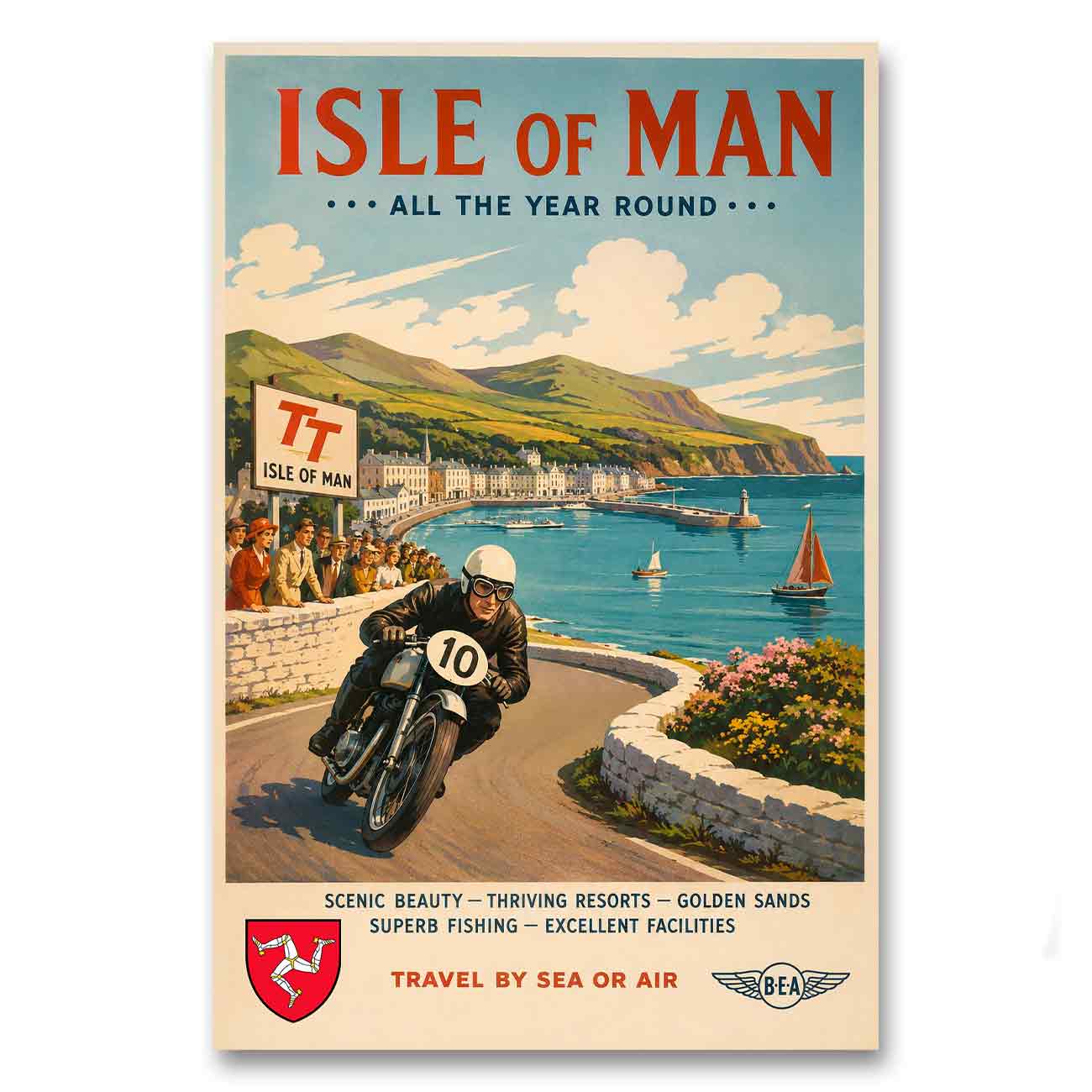 Juliste Isle of Man – All the Year Round