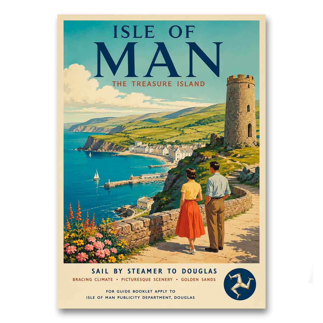 Juliste Isle of Man – The Treasure Island