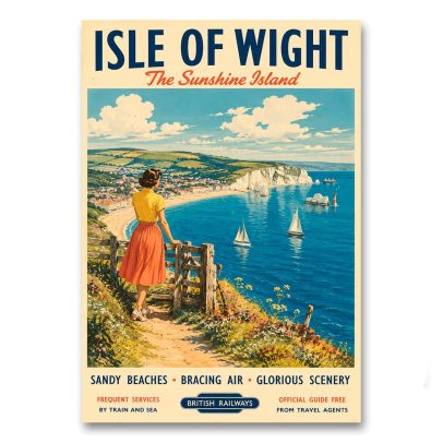 Juliste Isle of Wight - The Sunshine Island