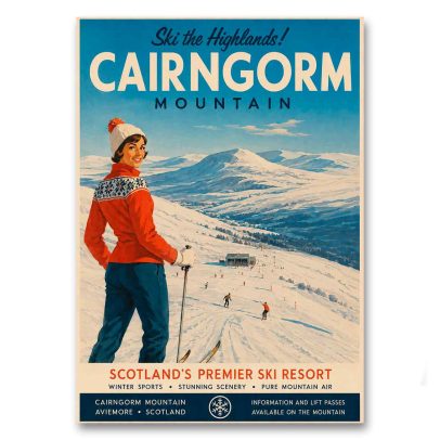 Juliste Cairngorm - Ski the Highlands