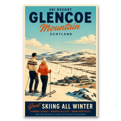 Juliste Glencoe - Great Skiing All Winter