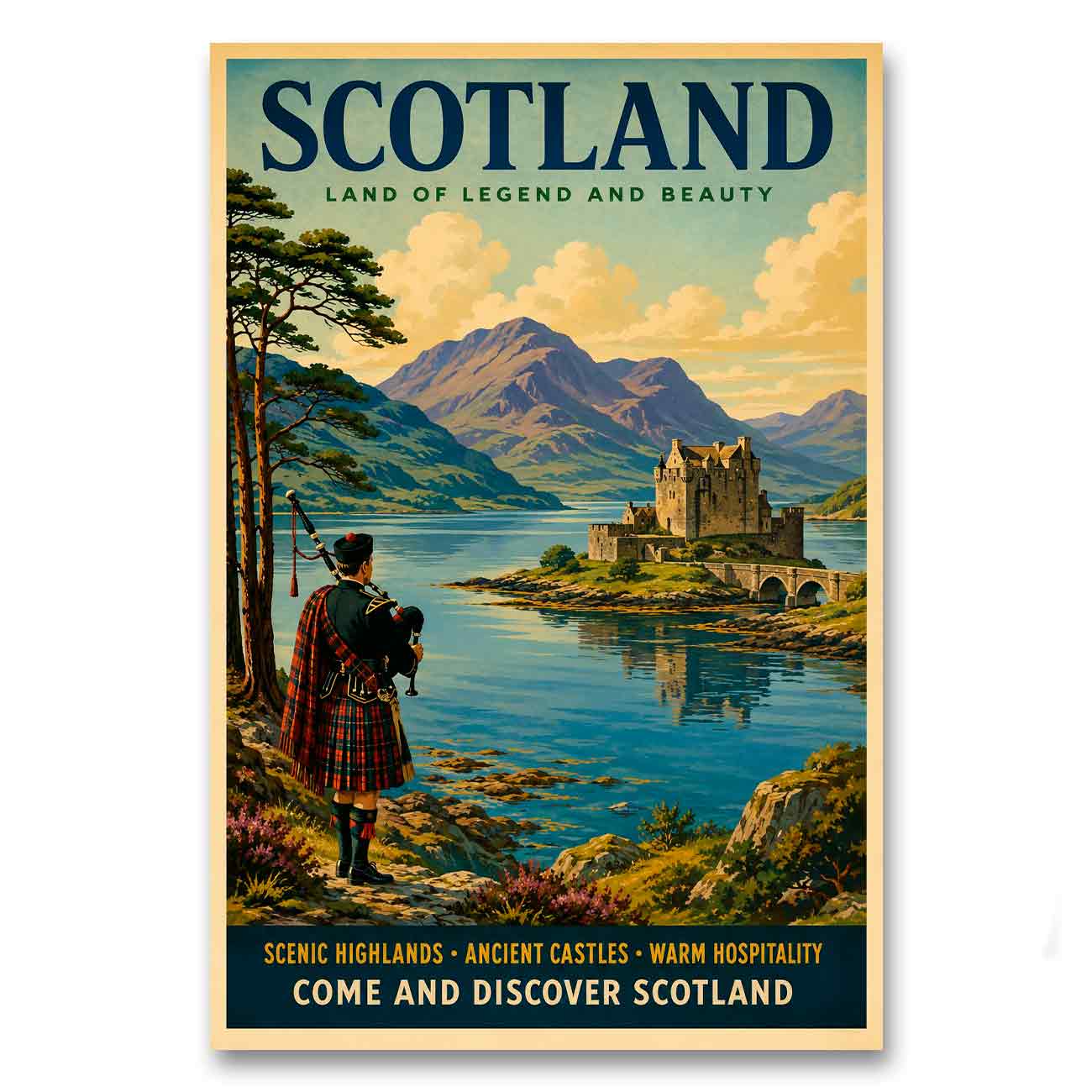 Juliste Scotland – Land of Legend and Beauty