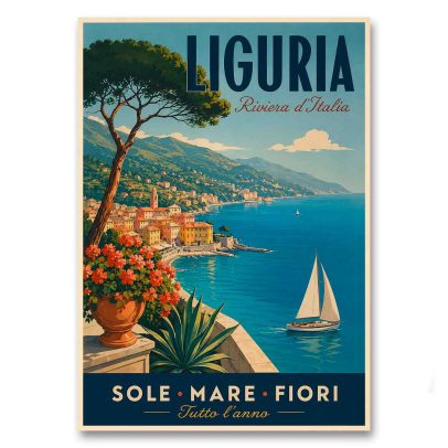 Juliste Liguria - Riviera d´Italia