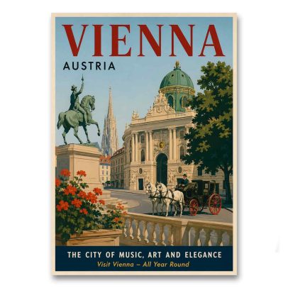 Juliste Vienna - The City of Music, Art and Elegance