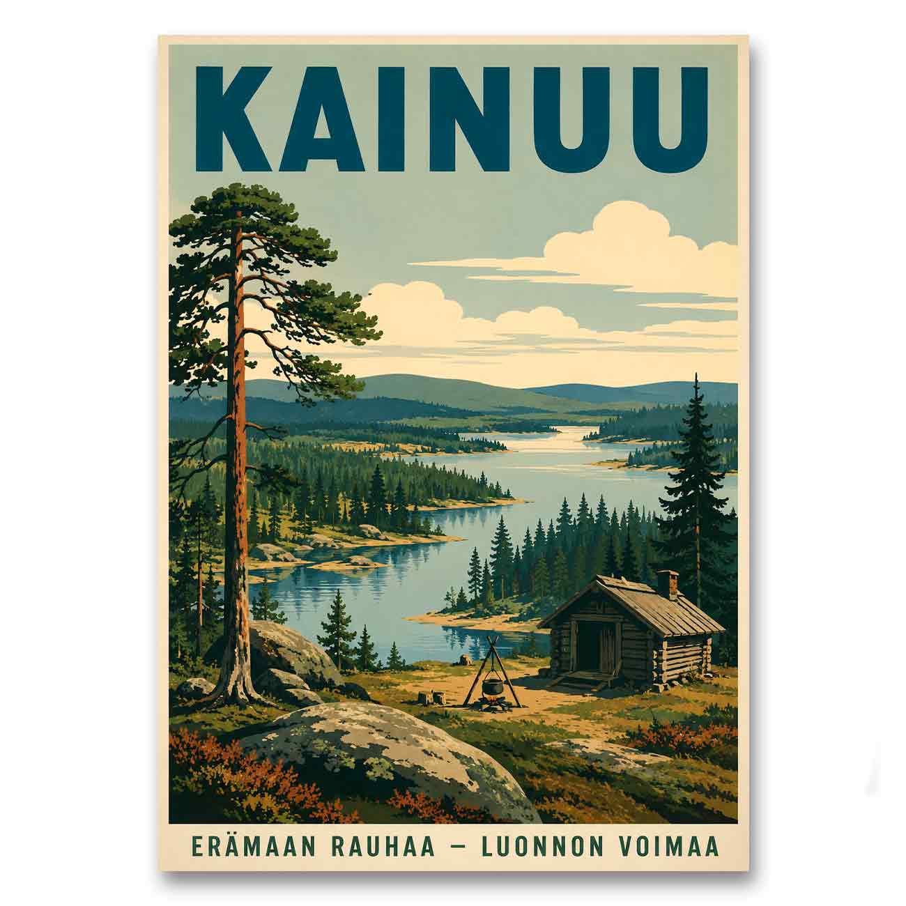 Juliste matkailu Kainuu LÖ 50×70 70×100-2a