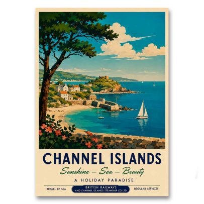Juliste The Channel Islands - Sunshine, Sea, Beauty
