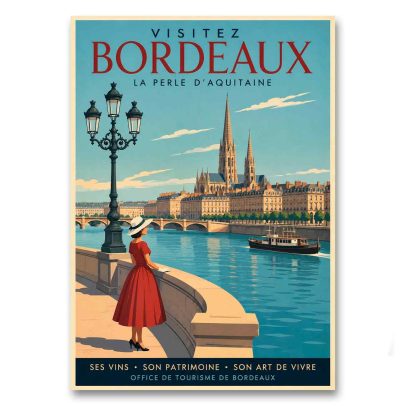 Juliste Bordeaux - La Perle D´Aquitaine
