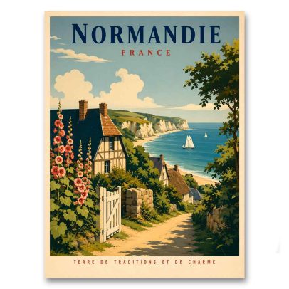Juliste Normandie - Terre de traditions et de charme