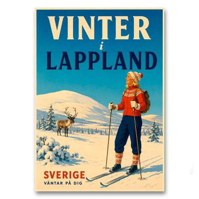 Juliste Vinter i Lappland - Sverige väntar på dig