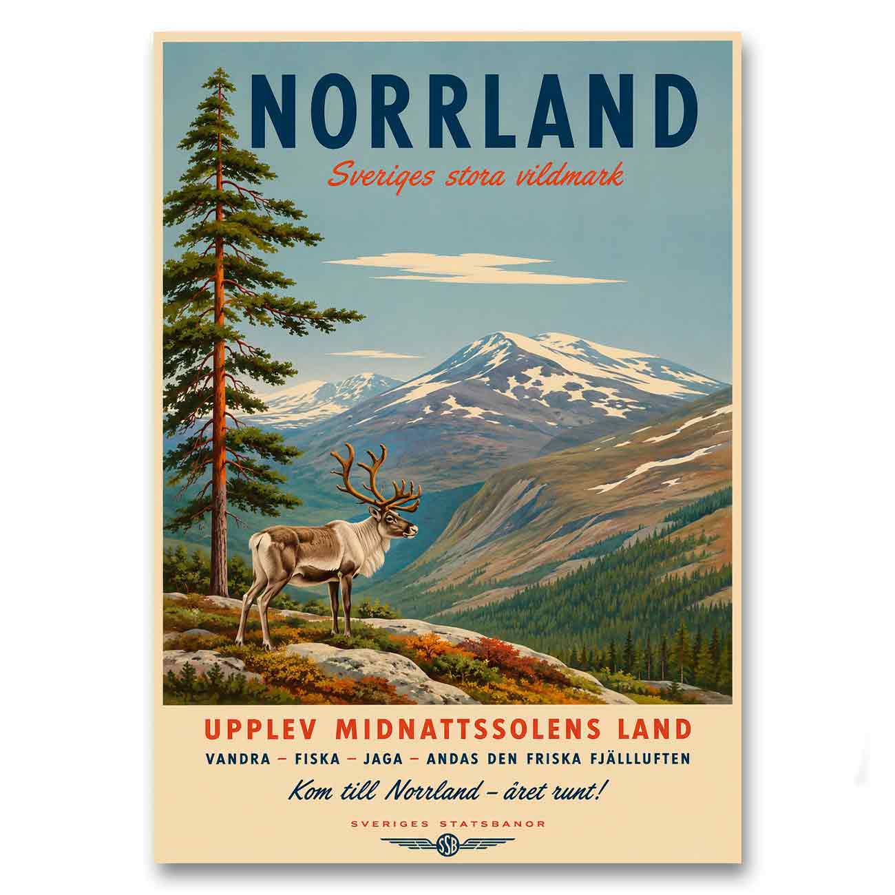 Juliste Norrland – upplev midnattssolens land