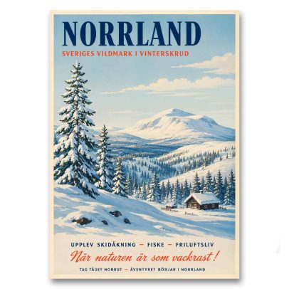 Juliste Norrland - Sveriges vildmark i vinterskrud