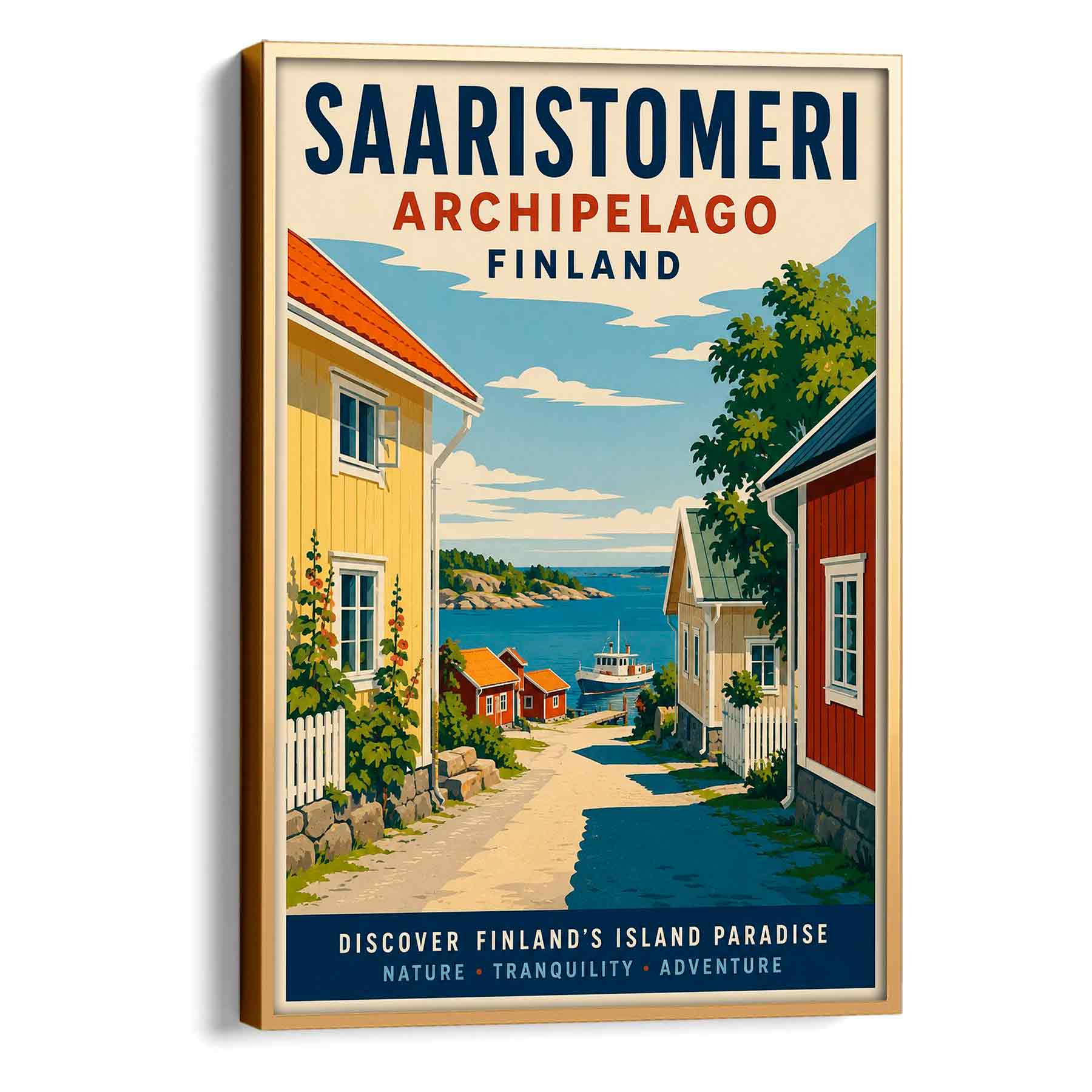 Juliste matkailu Saaristomeri 1 LÖ 50×70 70x100aa