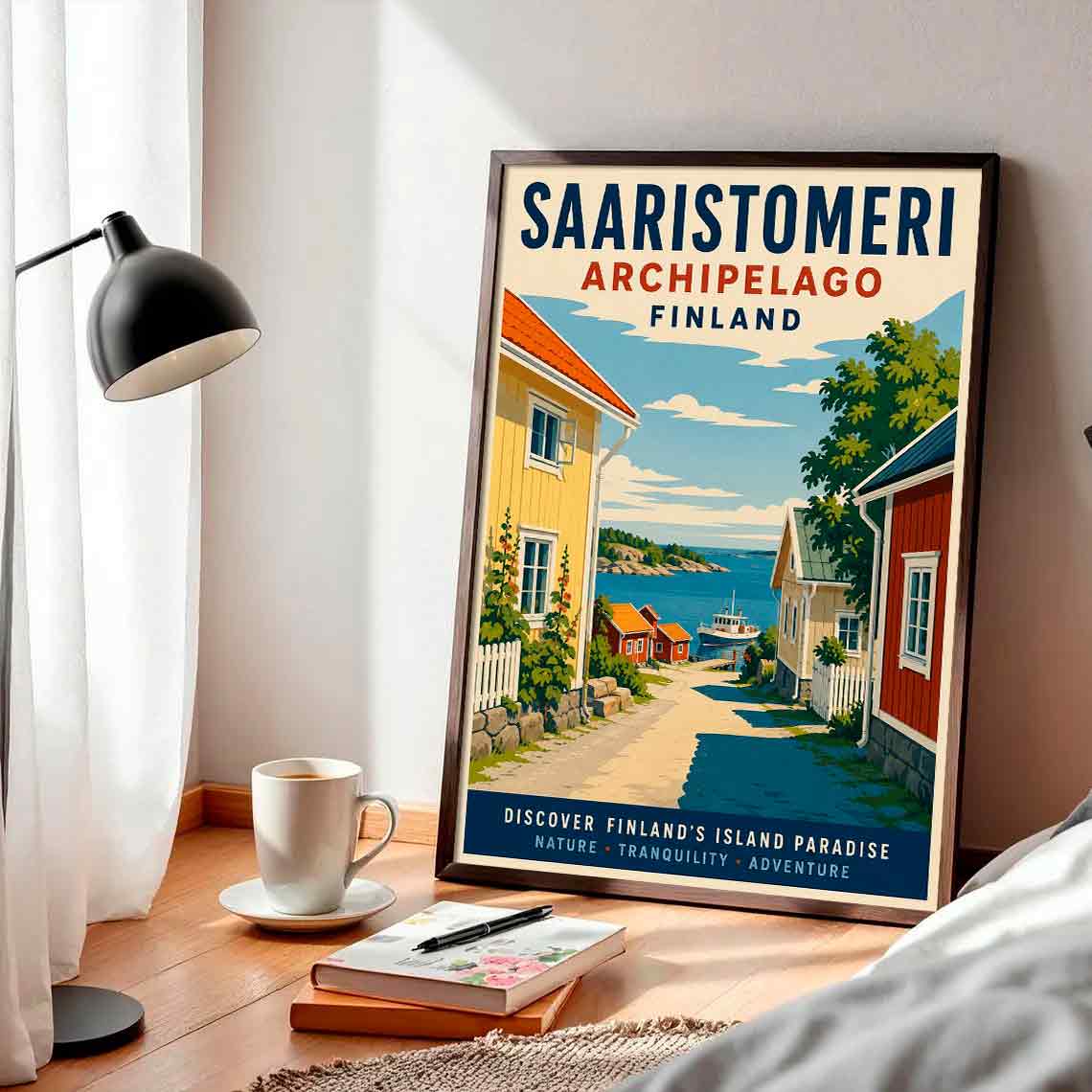 Juliste matkailu Saaristomeri 1 LÖ 50×70 70x100aaa