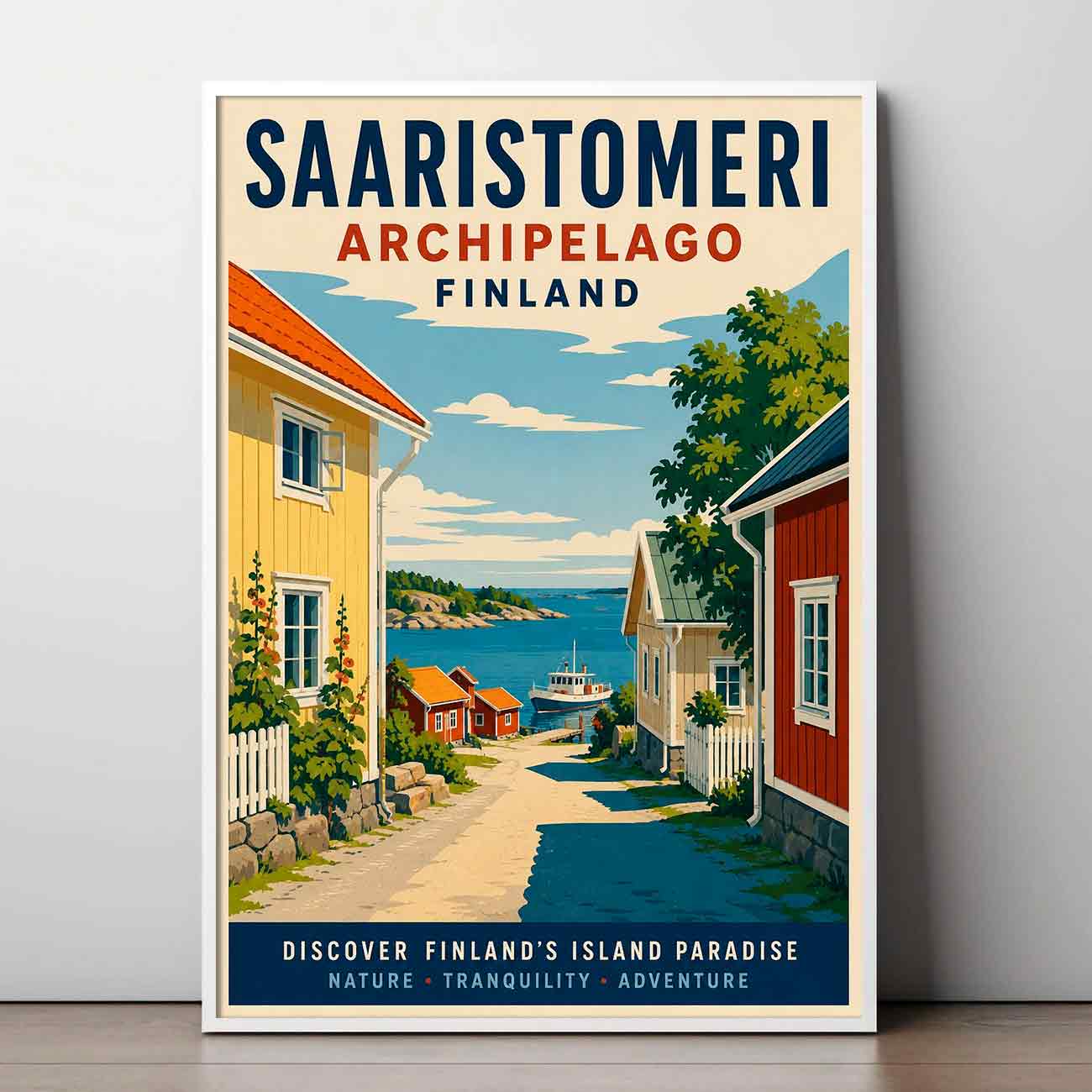 Juliste matkailu Saaristomeri 1 LÖ 50×70 70x100aaaa