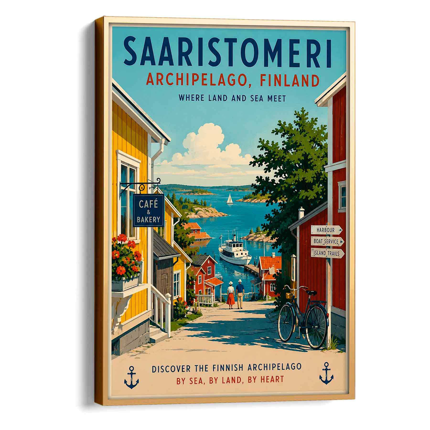 Juliste matkailu Saaristomeri 2 LÖ 50×70 70x100aa