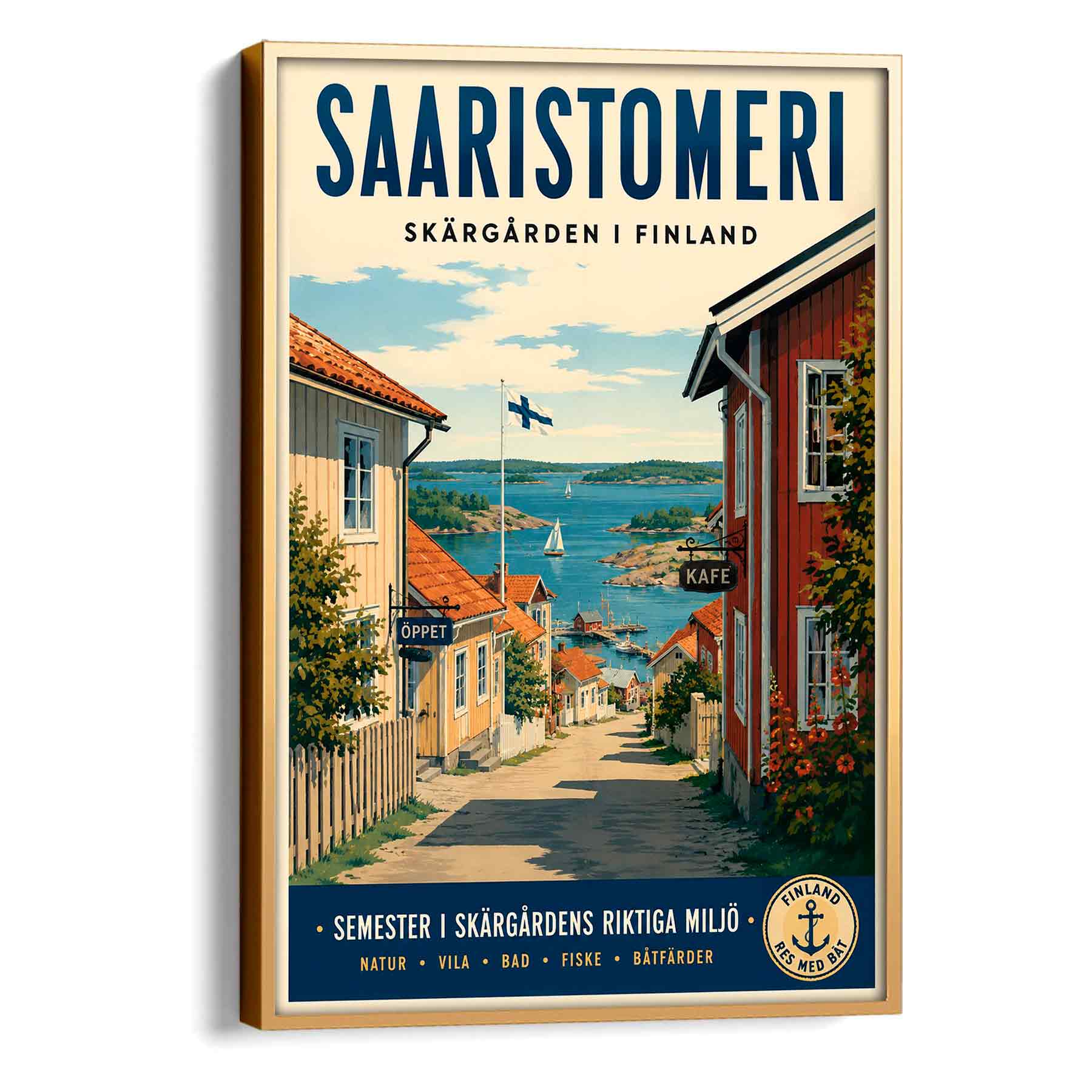 Juliste matkailu Saaristomeri 4 LÖ 50×70 70x100aa