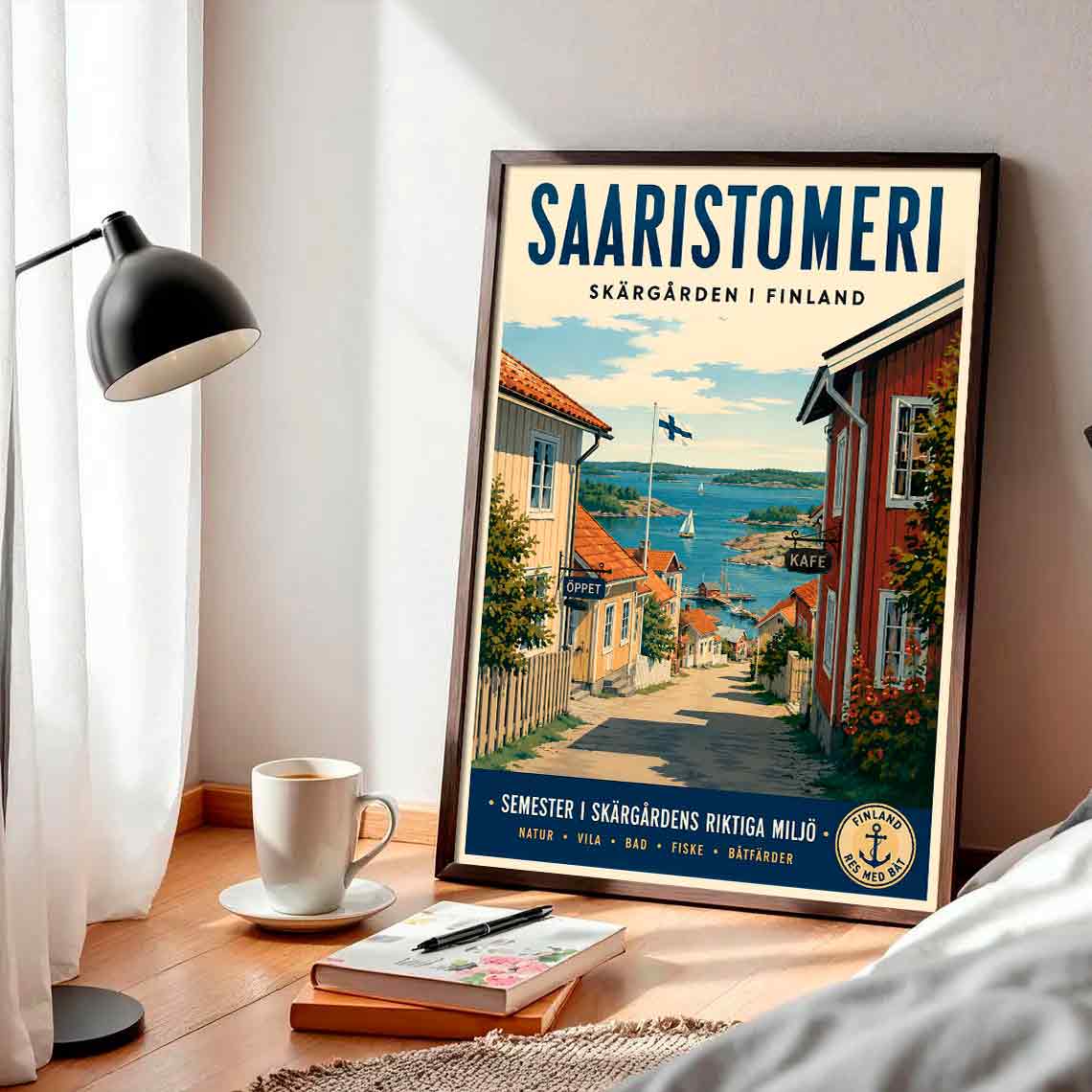 Juliste matkailu Saaristomeri 4 LÖ 50×70 70x100aaa