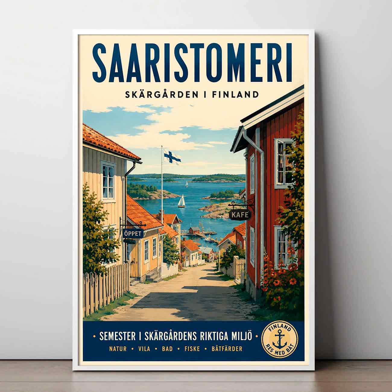 Juliste matkailu Saaristomeri 4 LÖ 50×70 70x100aaaa