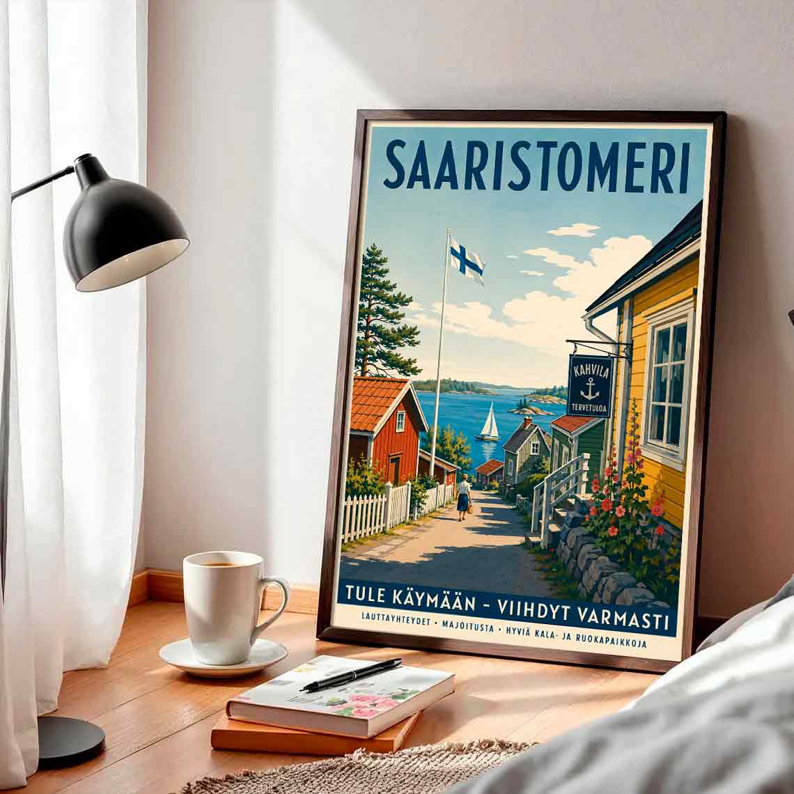 Juliste matkailu Saaristomeri 5 LÖ 50×75 70x105aaa