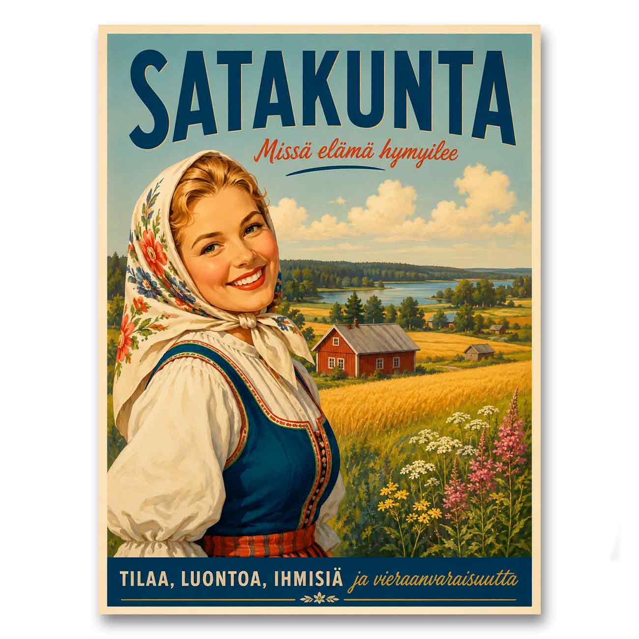 Juliste matkailu Satakunta LÖ 40×55 50×70-1a
