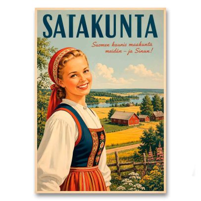 Juliste Satakunta - Suomen kaunis maakunta