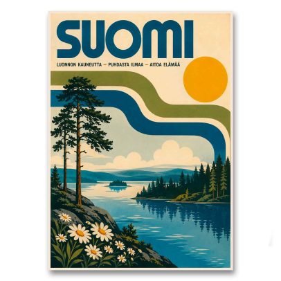 Juliste Suomi - Luonnon kauneutta. Aitoa elämää.