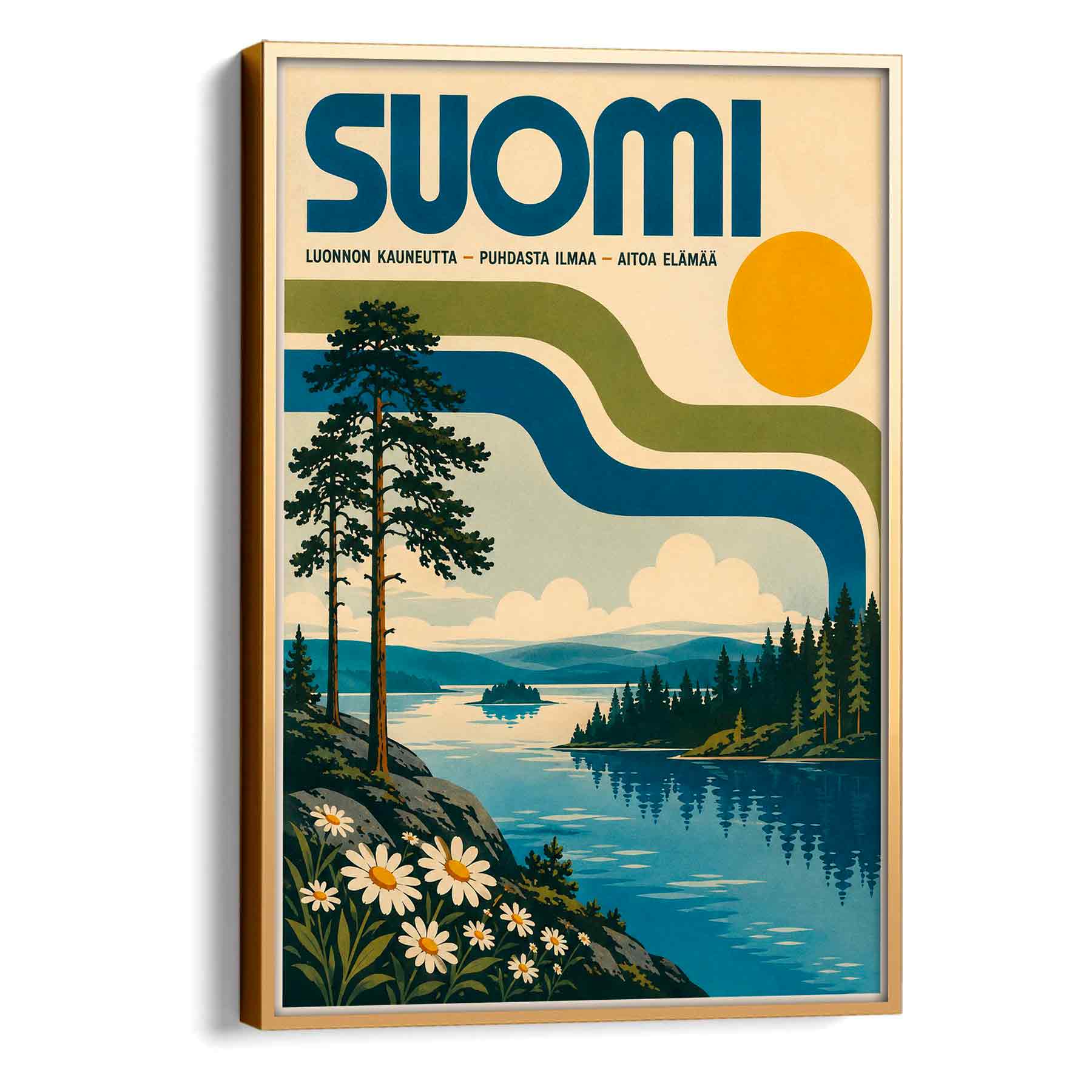 Juliste matkailu Suomi 1970 LÖ 50×70 70×100-5aa