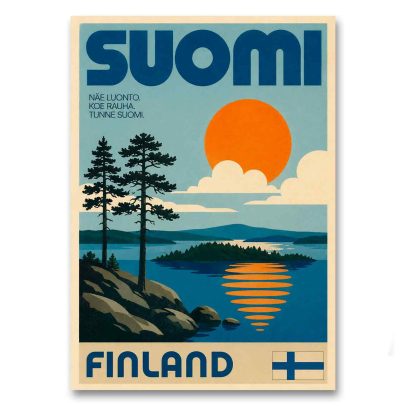 Juliste Suomi - Näe luonto. Koe rauha. Tunne Suomi