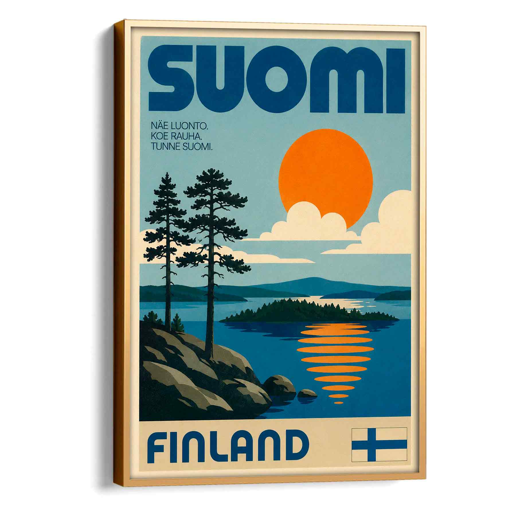 Juliste matkailu Suomi 1970 LÖ 50×70 70×100-6aa