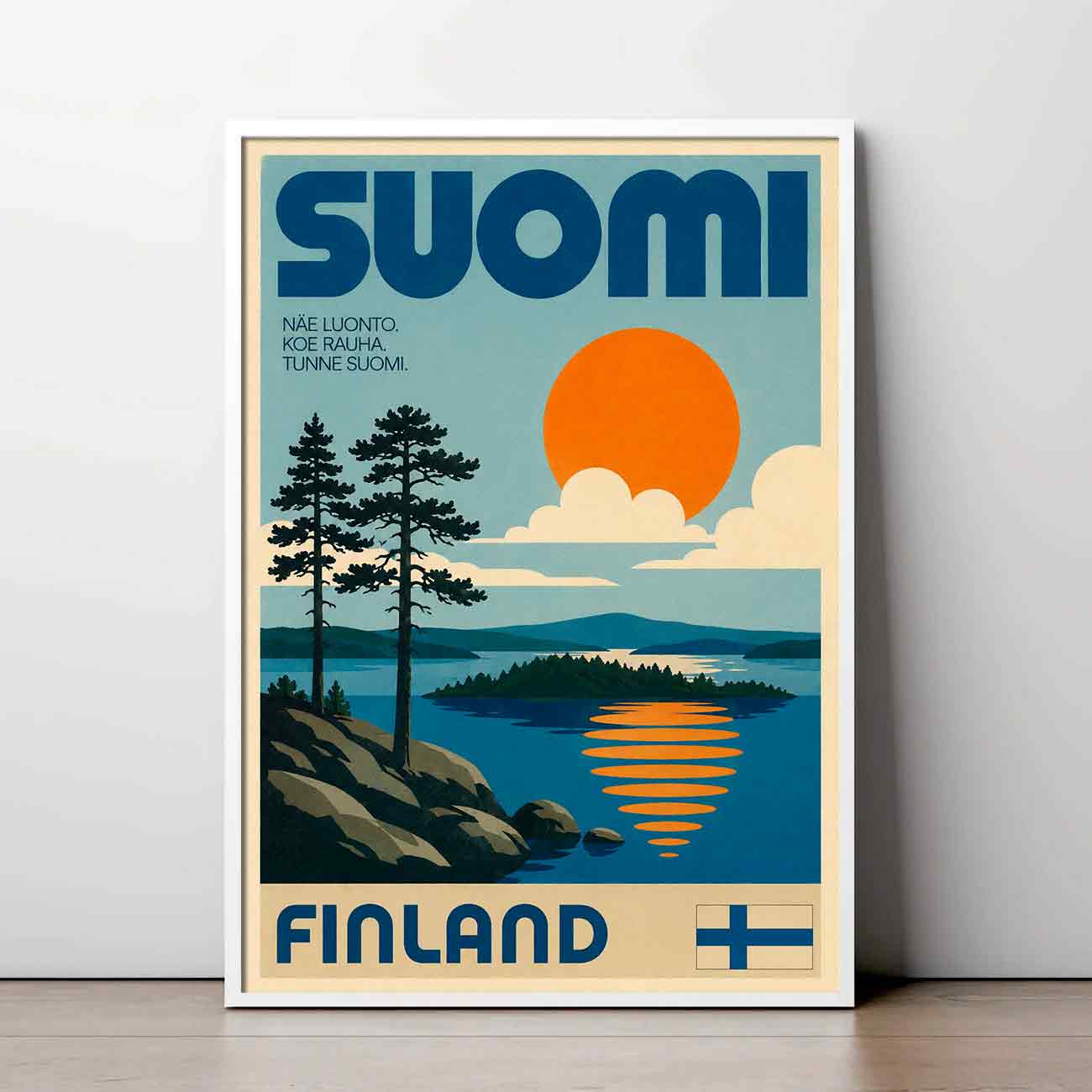Juliste matkailu Suomi 1970 LÖ 50×70 70×100-6aaa