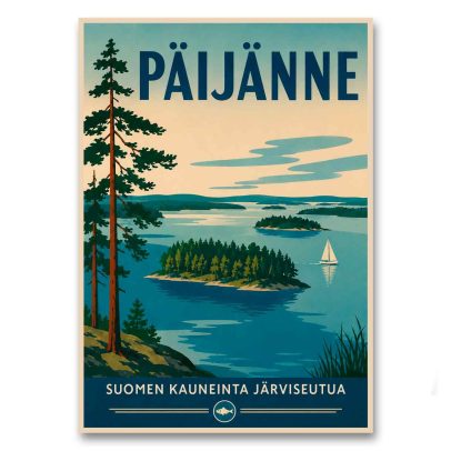 Juliste Päijänne - Suomen kauneinta järviseutua