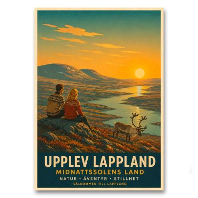 Juliste Upplev Lappland - Midnattssolens land