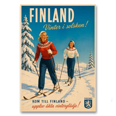 Juliste Finland - Vinter i solsken