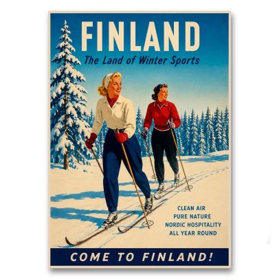 Juliste Finland - The Land of Winter Sports