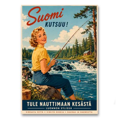 Juliste Suomi kutsuu - tule nauttimaan kesästä