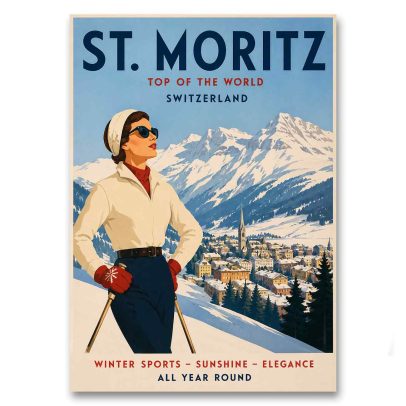 Juliste St. Moritz - Top of the World