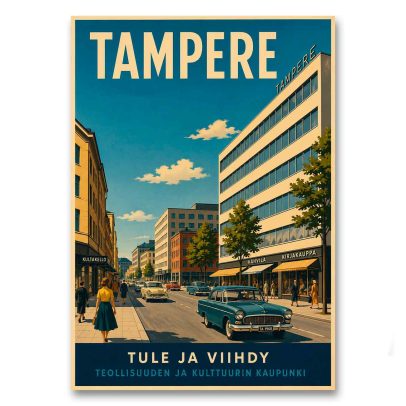 Juliste Tampere - tule ja viihdy