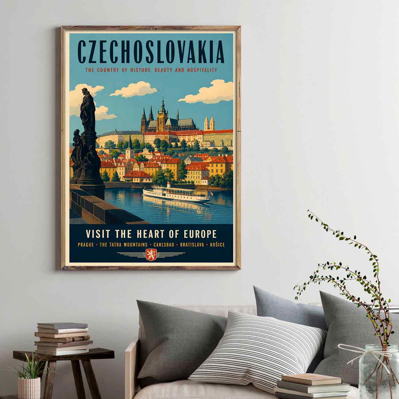 Juliste matkailu Tsekkoslovakia LÖ 40×55 50×70-1aaaa