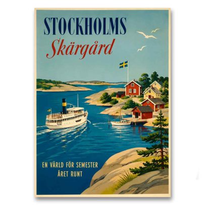 Juliste Stockholms skärgård - en värld för semester året runt