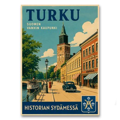 Juliste Turku - historian sydämessä