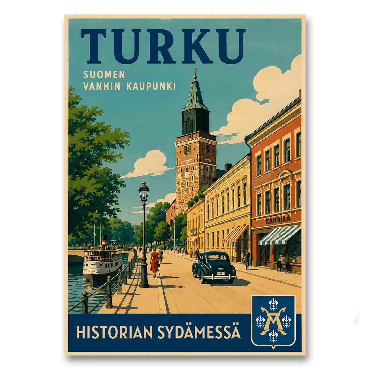 Juliste matkailu Turku 2 LÖ 50×70 70x100a