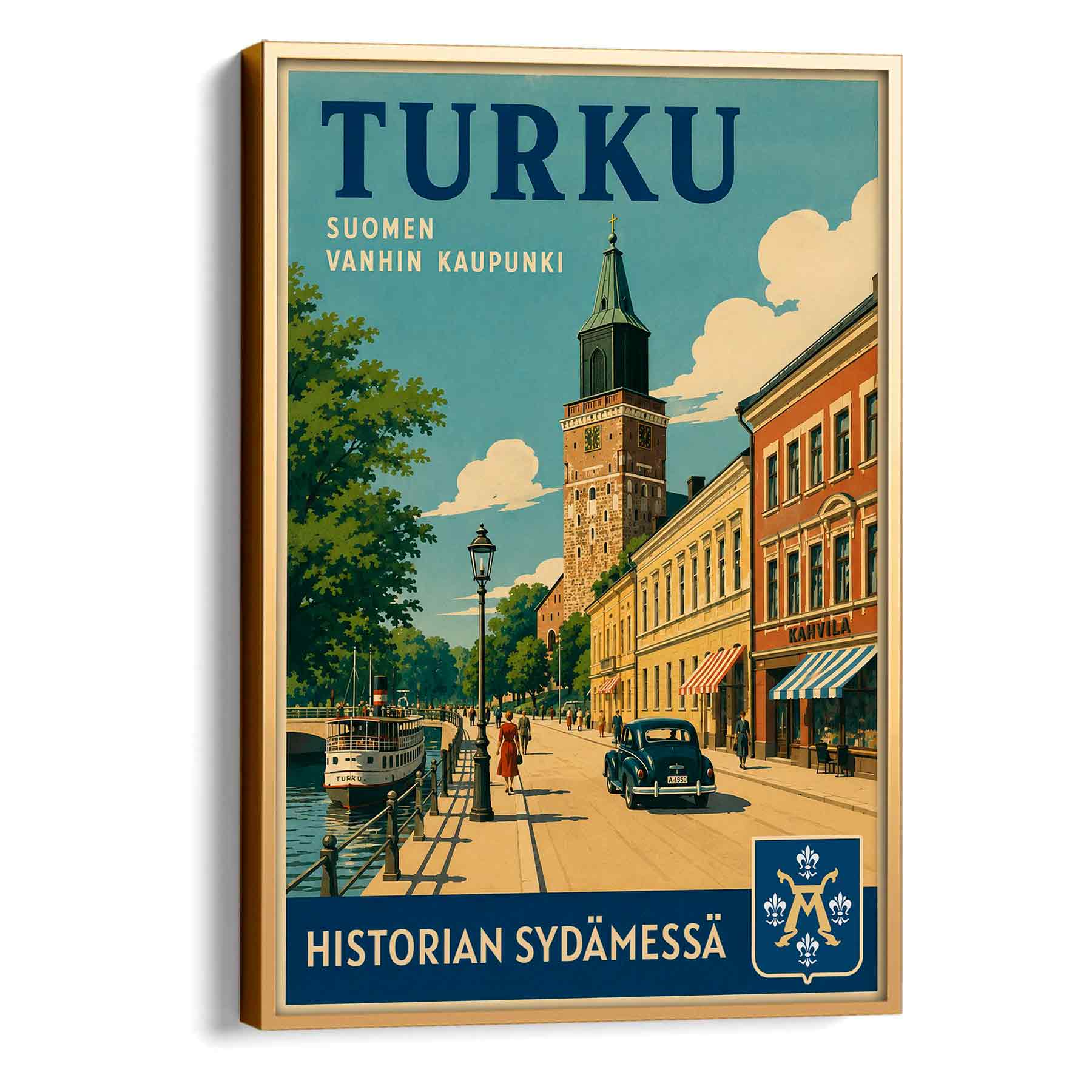 Juliste matkailu Turku 2 LÖ 50×70 70x100aa