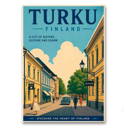 Juliste Turku - Discover the heart of Finland